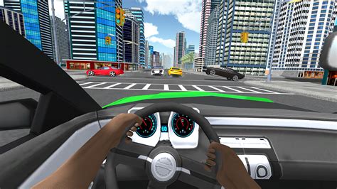 3d driving simulator with traffic.